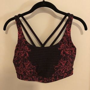 Special edition black/pink Lululemon Energy bra